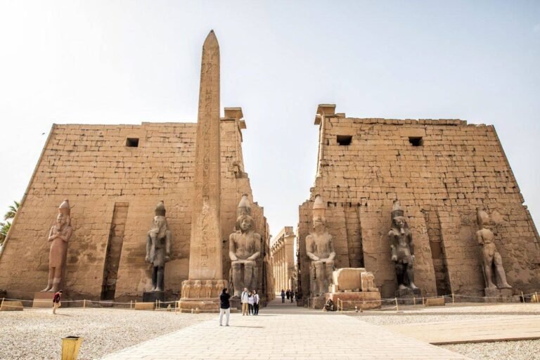 Entrance pylon and obelisk of Luxor Temple