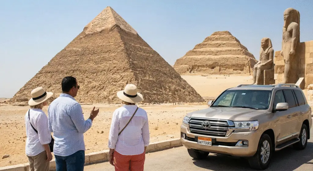 Private Giza Pyramids Saqqara and Memphis Tour in Cairo