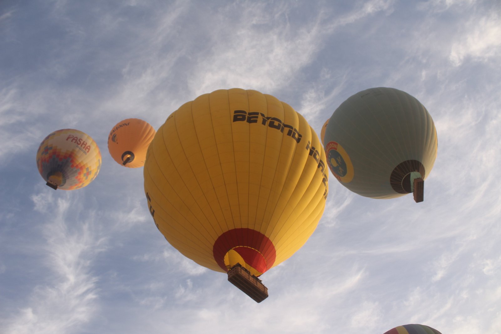 Sunrise hot air balloon ride over Luxor West Bank