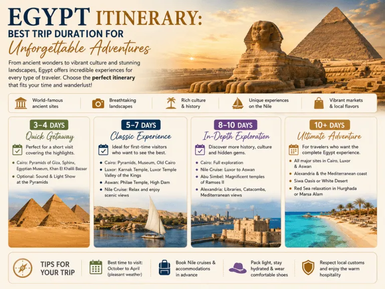 Egypt Itinerary: Best Trip Duration for Unforgettable Adventures