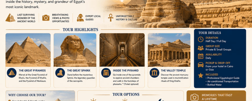 Giza Pyramids Tour Experience Inside Egypt's Ancient Wonders