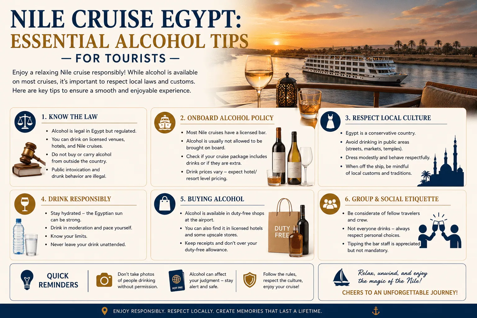 Nile Cruise Egypt: Essential Alcohol Tips for Tourists