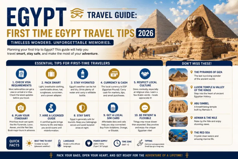 Egypt Travel Guide: First Time Egypt Travel Tips 2026