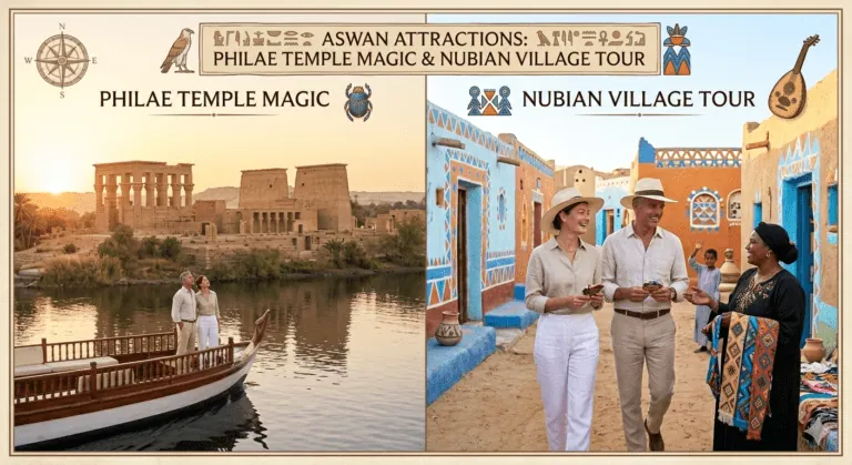 Aswan Attractions: Philae Temple Magic & Nubian Village Tour