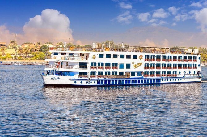 Nile cruise ship on the river