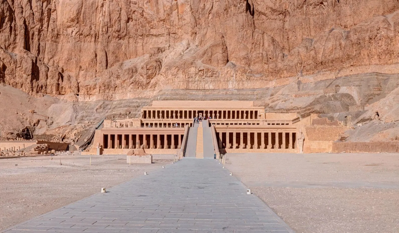 The terraces of Hatshepsut Temple at Deir el-Bahari on the Luxor west bank