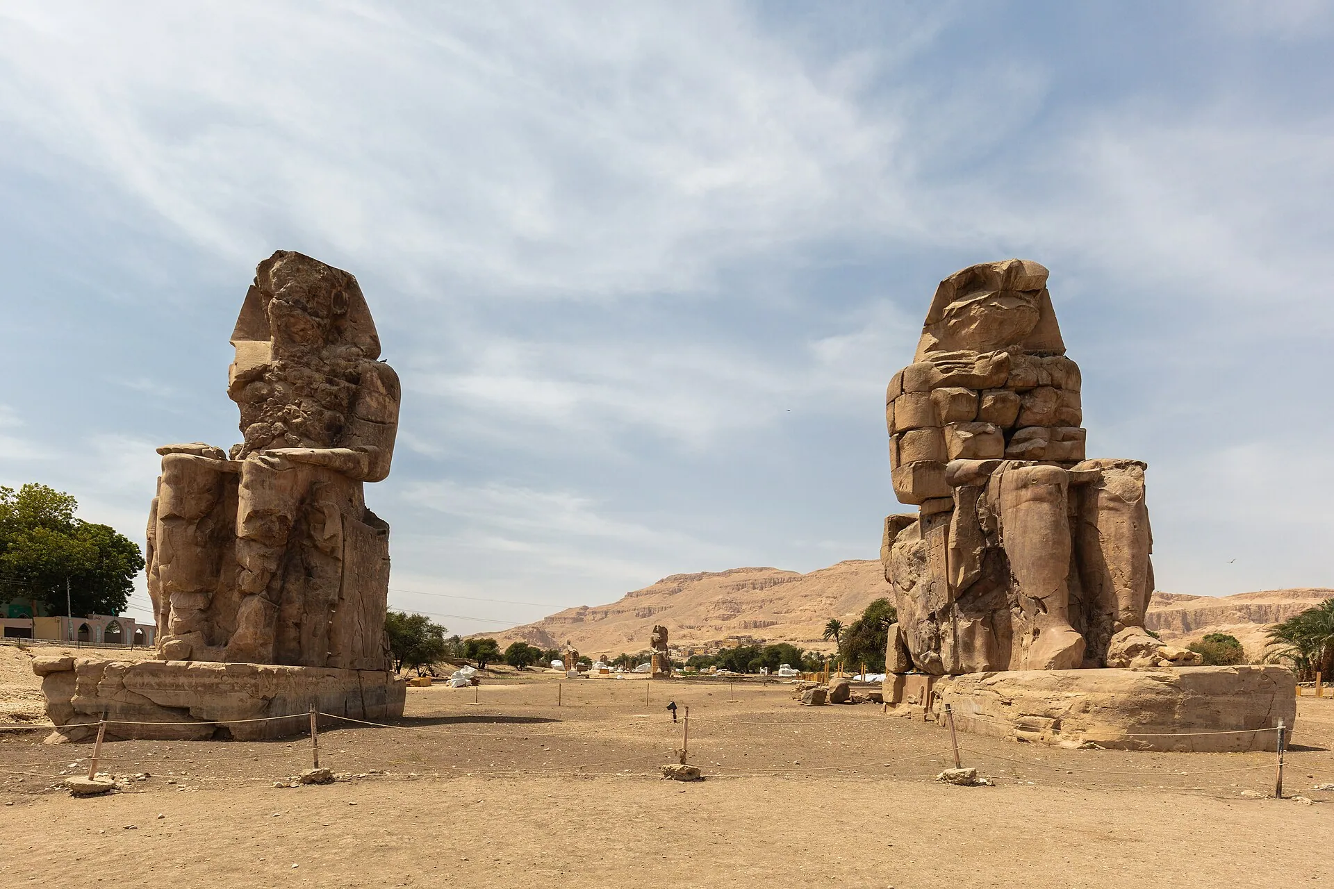 The Colossi of Memnon on Luxor's West Bank