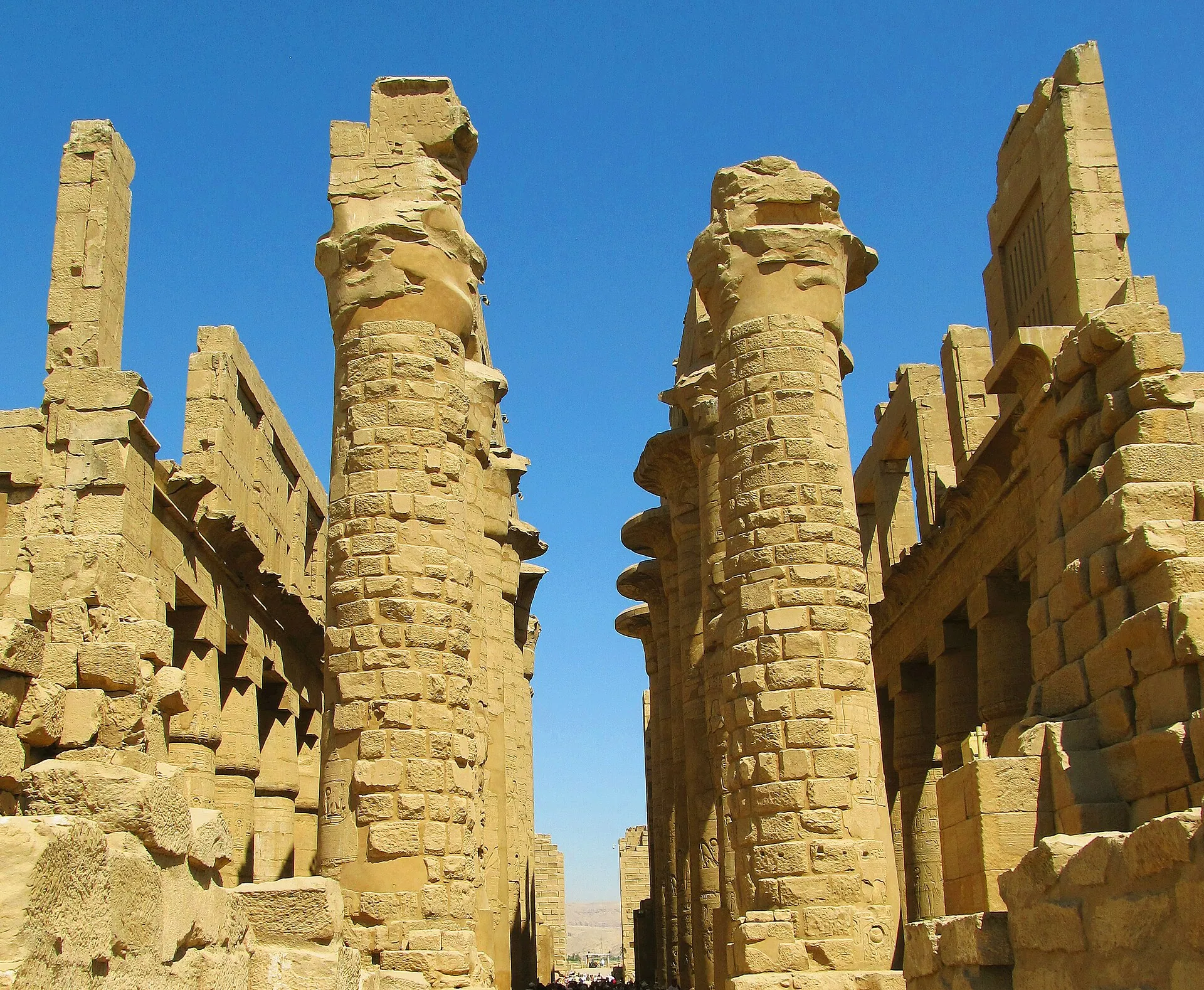 Columns of the Great Hypostyle Hall, Karnak Temple